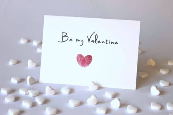 Freebie: Fingerprint Herz zum Valentinstag