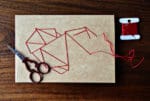 DIY Herzkarte Sticken