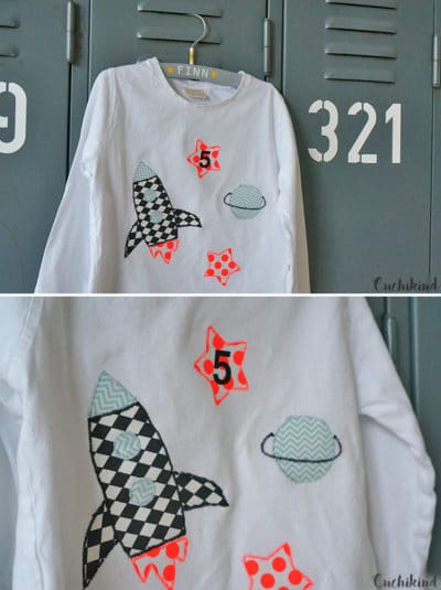 Weltraumshirt zum 5. Geburtstag