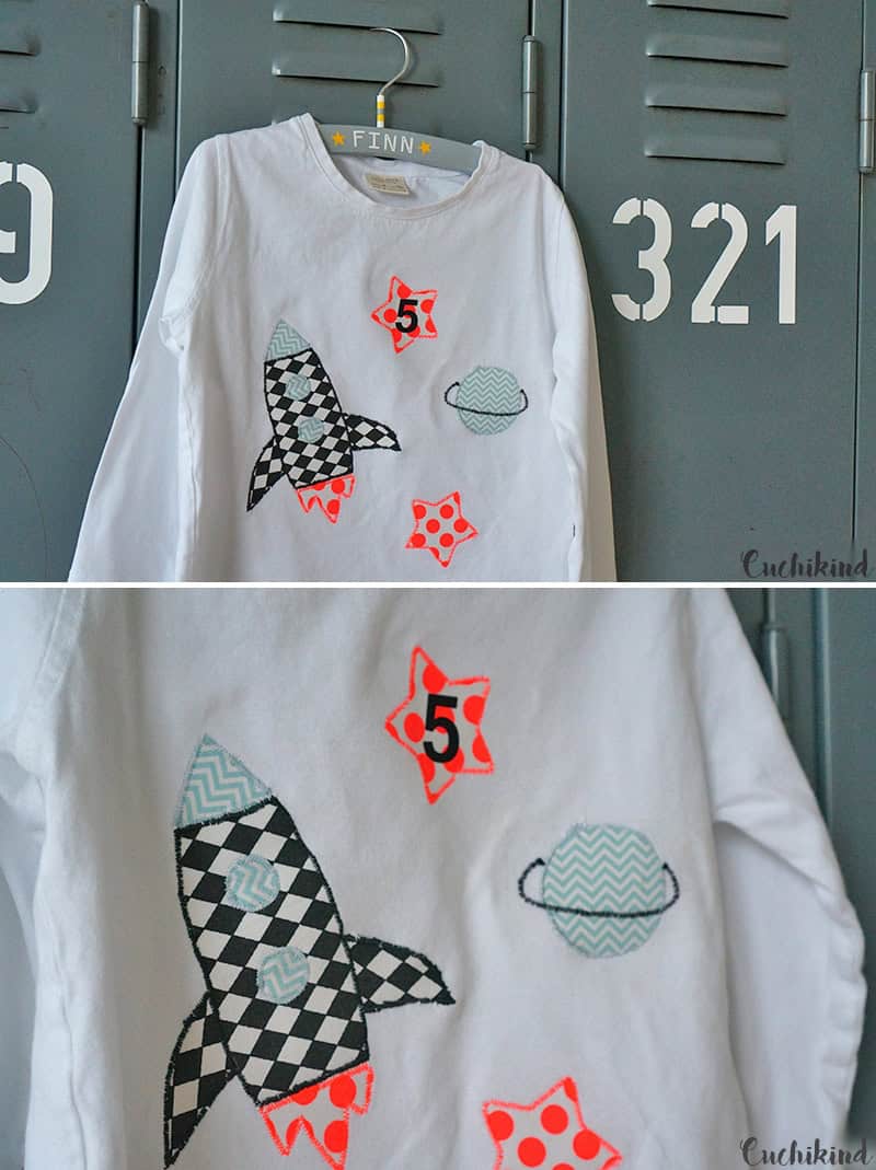 Weltraumshirt zum 5. Geburtstag