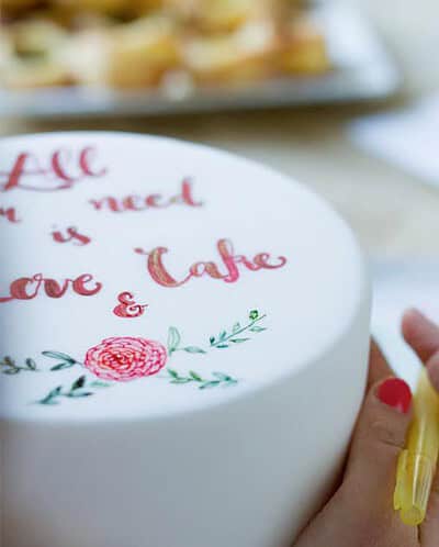 Spezial-Workshop: “Brushlettering on a Cake” am 02.09.2017