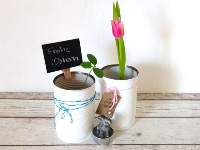 Basteln für Ostern – alte Dosen #zerowaste