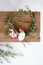 DIY BLUMENKRANZ FÜR DIE HAARE - HOCHZEIT