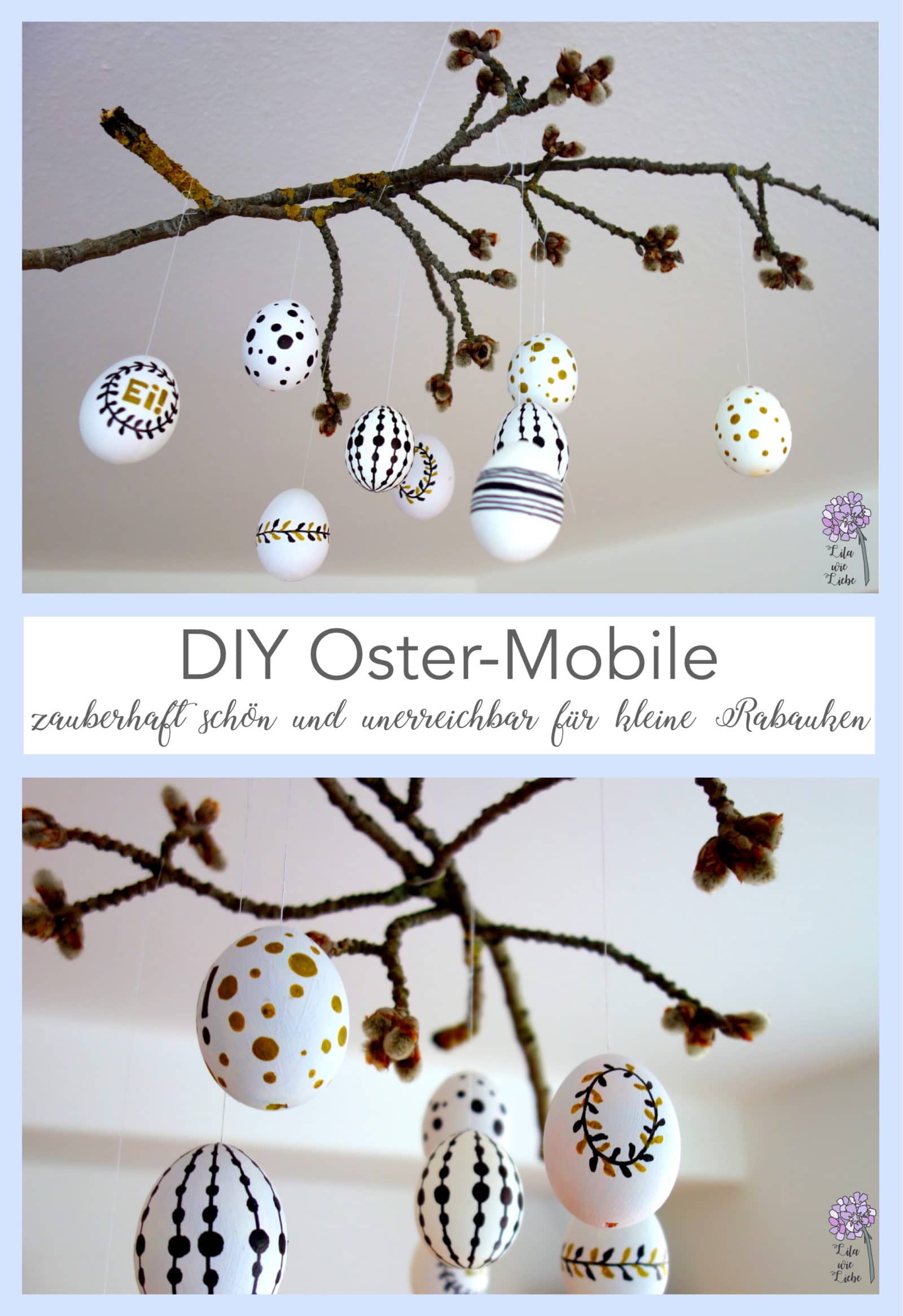 DIY Oster-Mobile – ganz einfach und zauberhaft schön - HANDMADE Kultur
