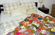 Patchworkdecke aus Stoffresten nähen