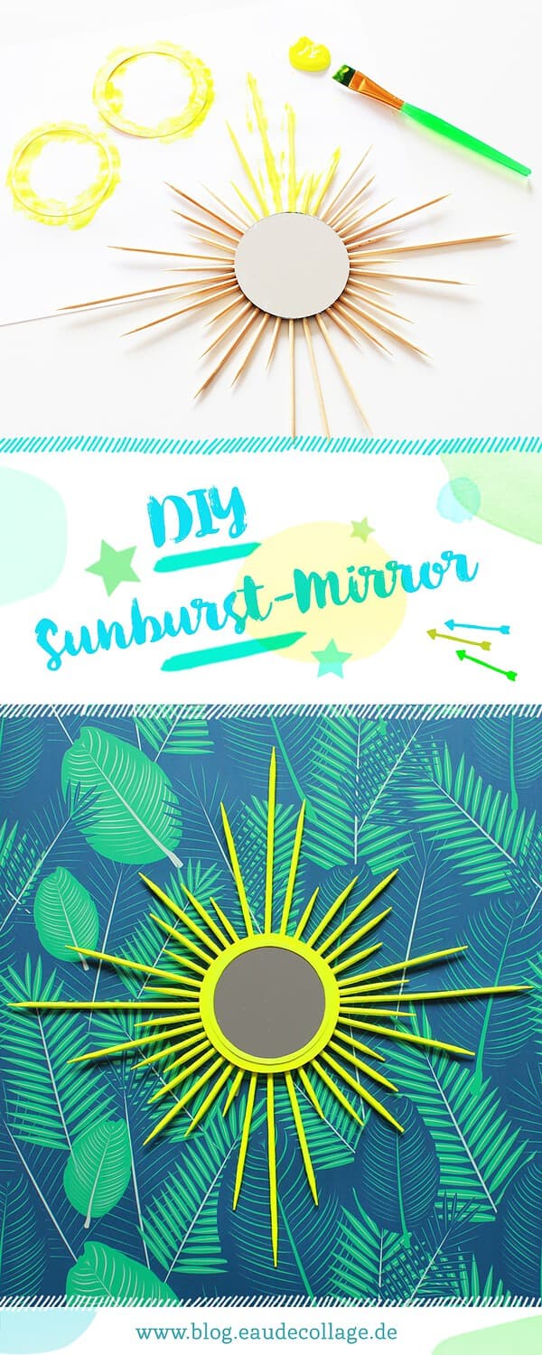 DIY SUNBURST MIRROR SELBER MACHEN / SONNENSPIEGEL BASTELN