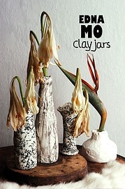 DIY-Upcycling-Strukturvasen mit Kaltporzellan