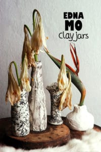 DIY-Upcycling-Strukturvasen mit Kaltporzellan