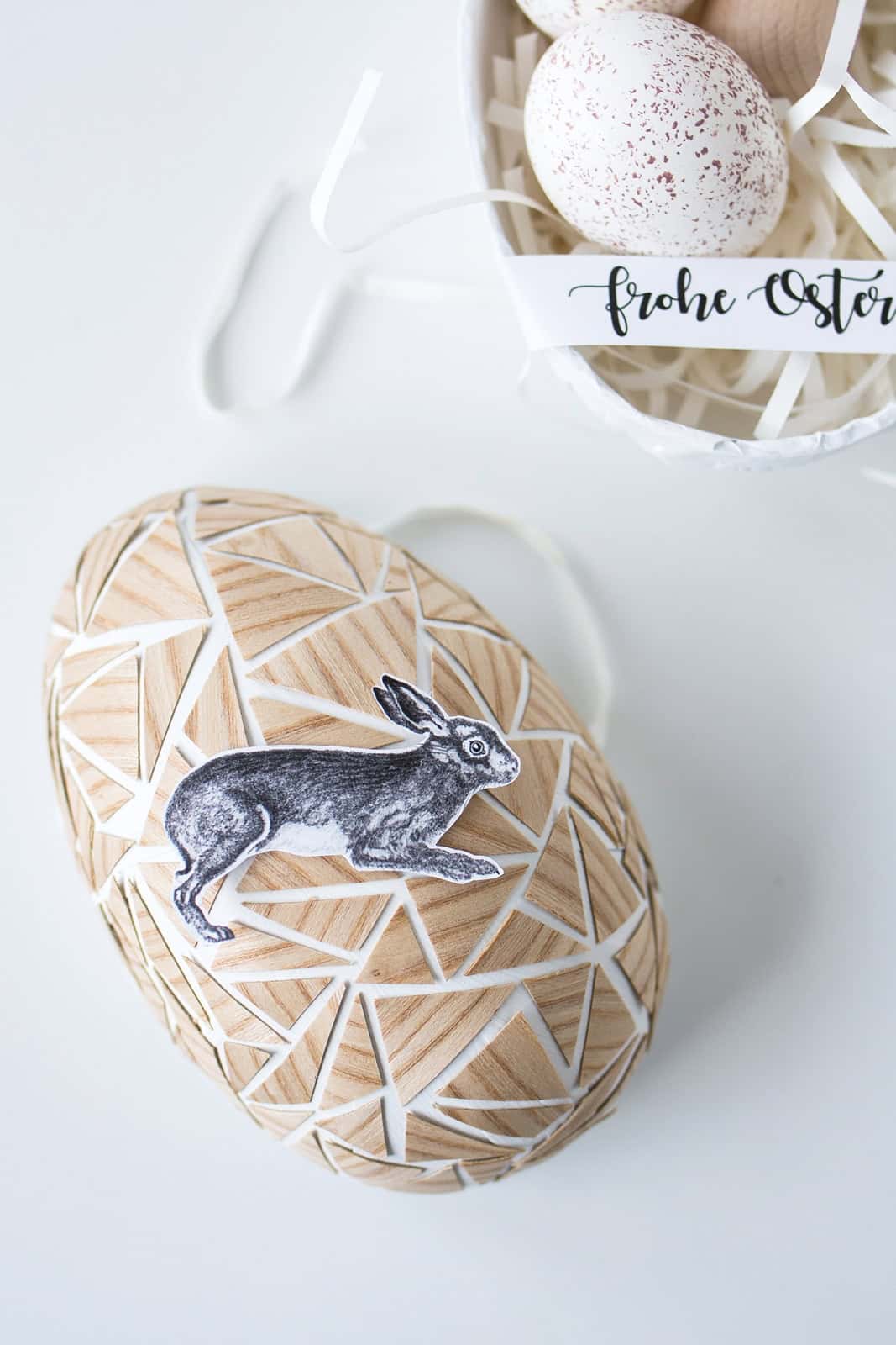 Upcycling Idee: Osternester im Natur-Look