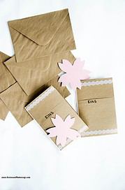 Einladungskarten DIY mit Kirschblüten-Freebie