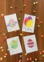 Osterkarten im Handlettering Stil – Gratis Printable