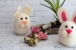 gefilzte Osterdeko – Hasenduo „Günther und Trude“