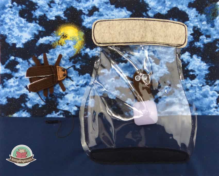 Ein Käferbuch nähen – Spielbuch für Kleinkinder