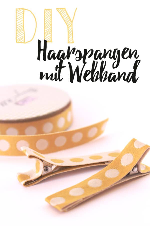 Haarspangen mit Webband