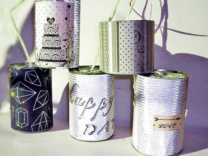 Hochzeitsdosen – ein Dosen-Upcycling