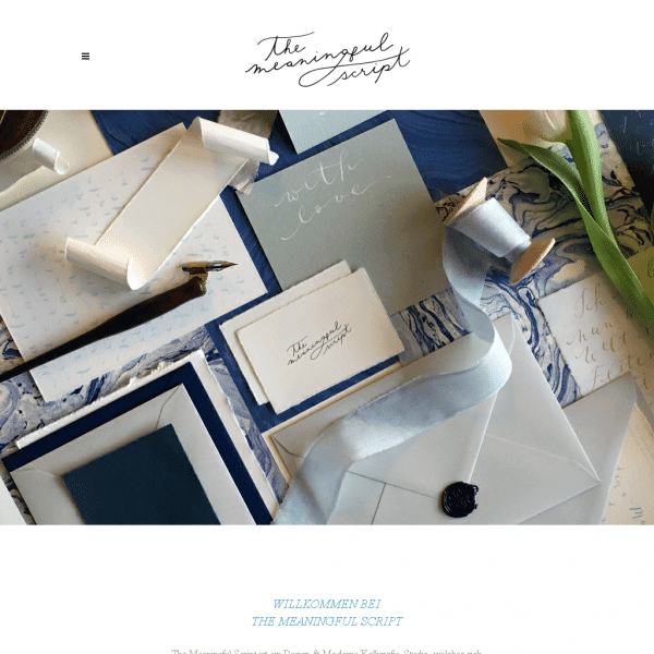 The Meaningful Script – Design & modern Calligraphy