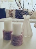 DIY Kerzenhalter stricken