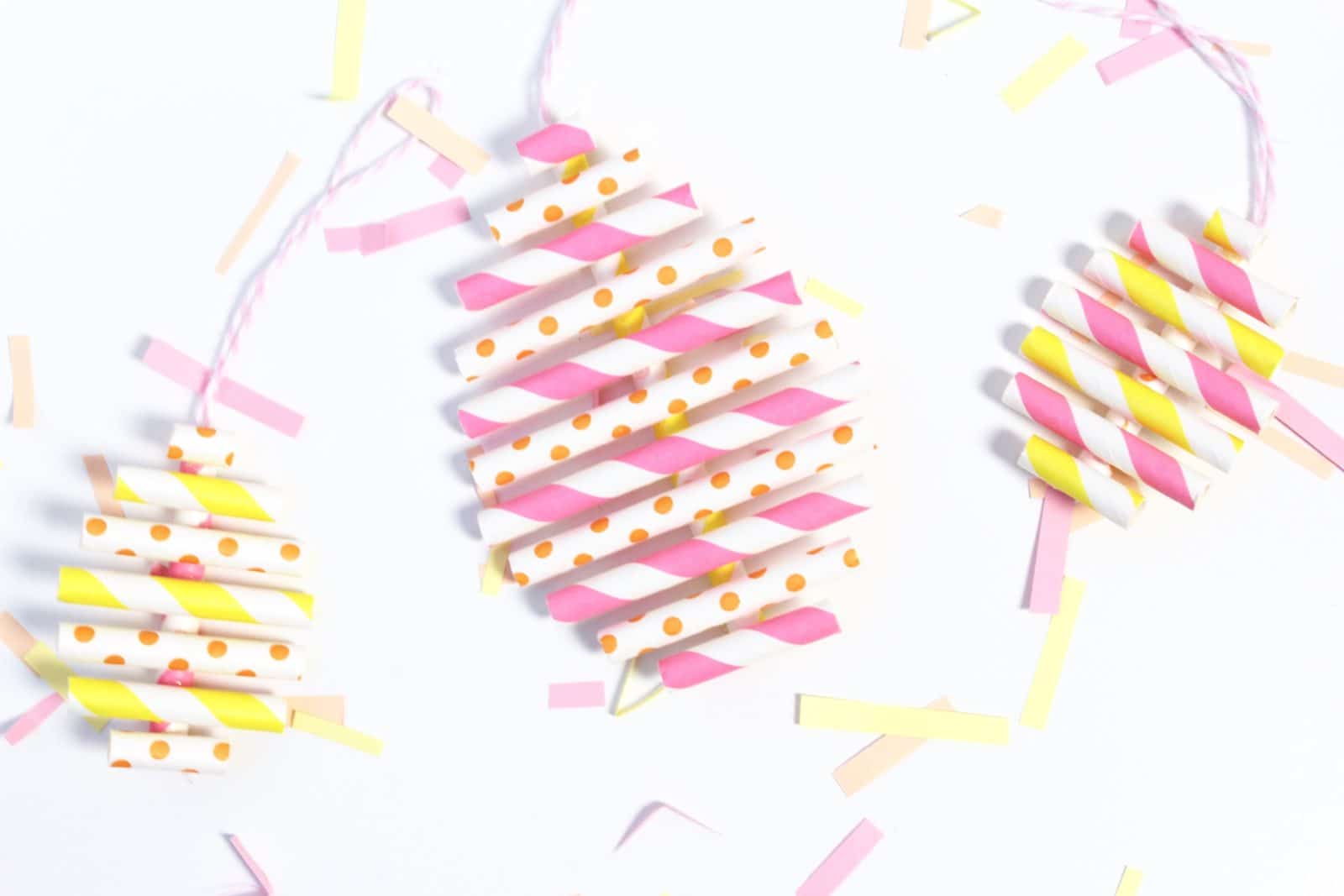DIY Osterei aus Papierstrohhalm