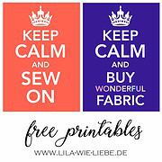 Keep calm and sew on – {kostenlos}