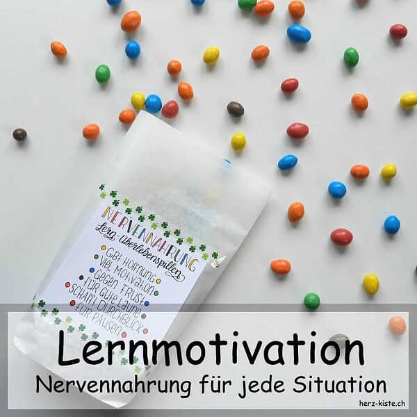 Geschenkidee: Nervennahrung als Lernmotivation