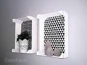 Regale aus Mandarinenkistchen
