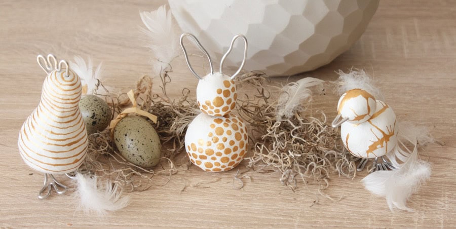 Osterdeko basteln: Osterhase, Huhn & Co.