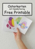 Osterkarten im Handlettering Stil – Gratis Printable