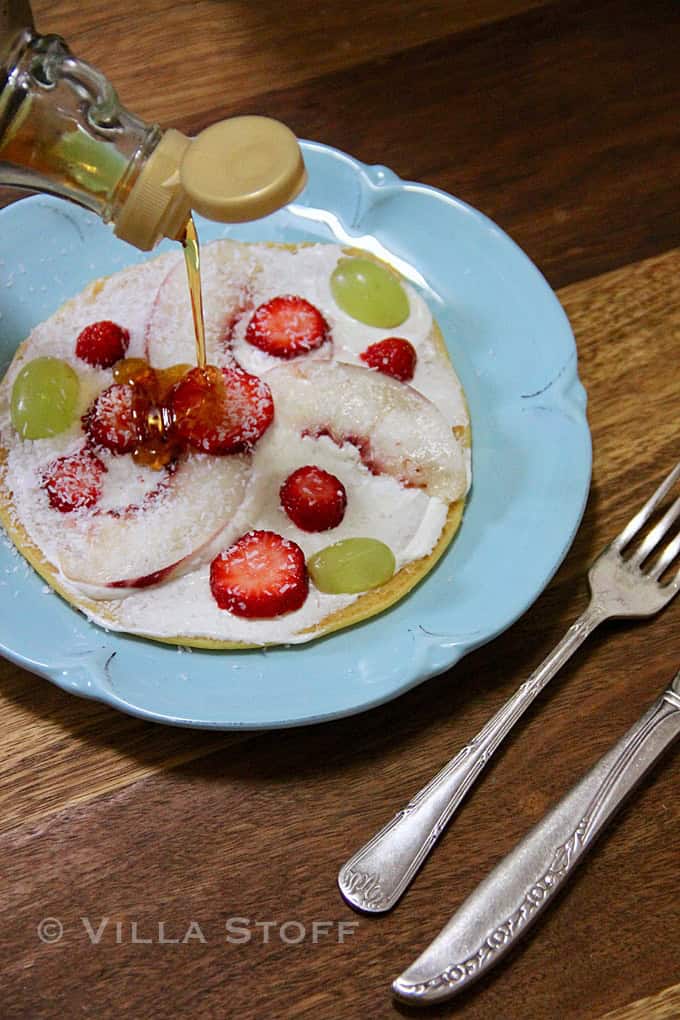 Frühstückspizza • Rezept für Socca aus Kichererbsenmehl