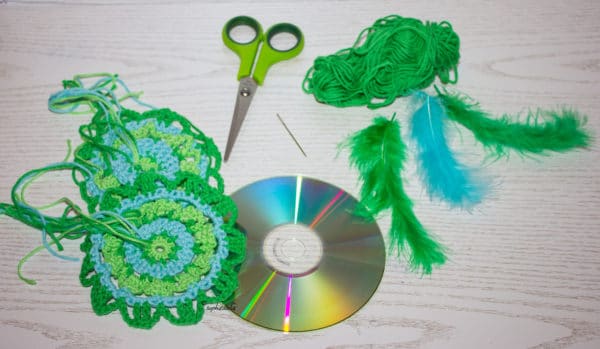 Upcycling von alten CDs - Traumfänger gegen Albträume