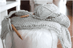 Kuschelkissen aus Filzwolle