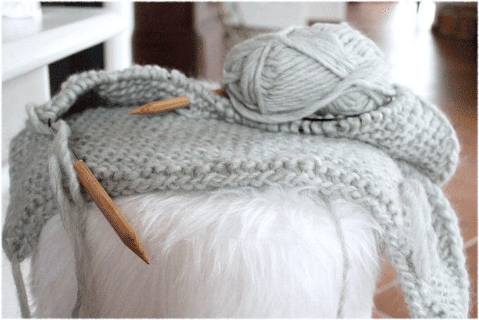 Kuschelkissen aus Filzwolle