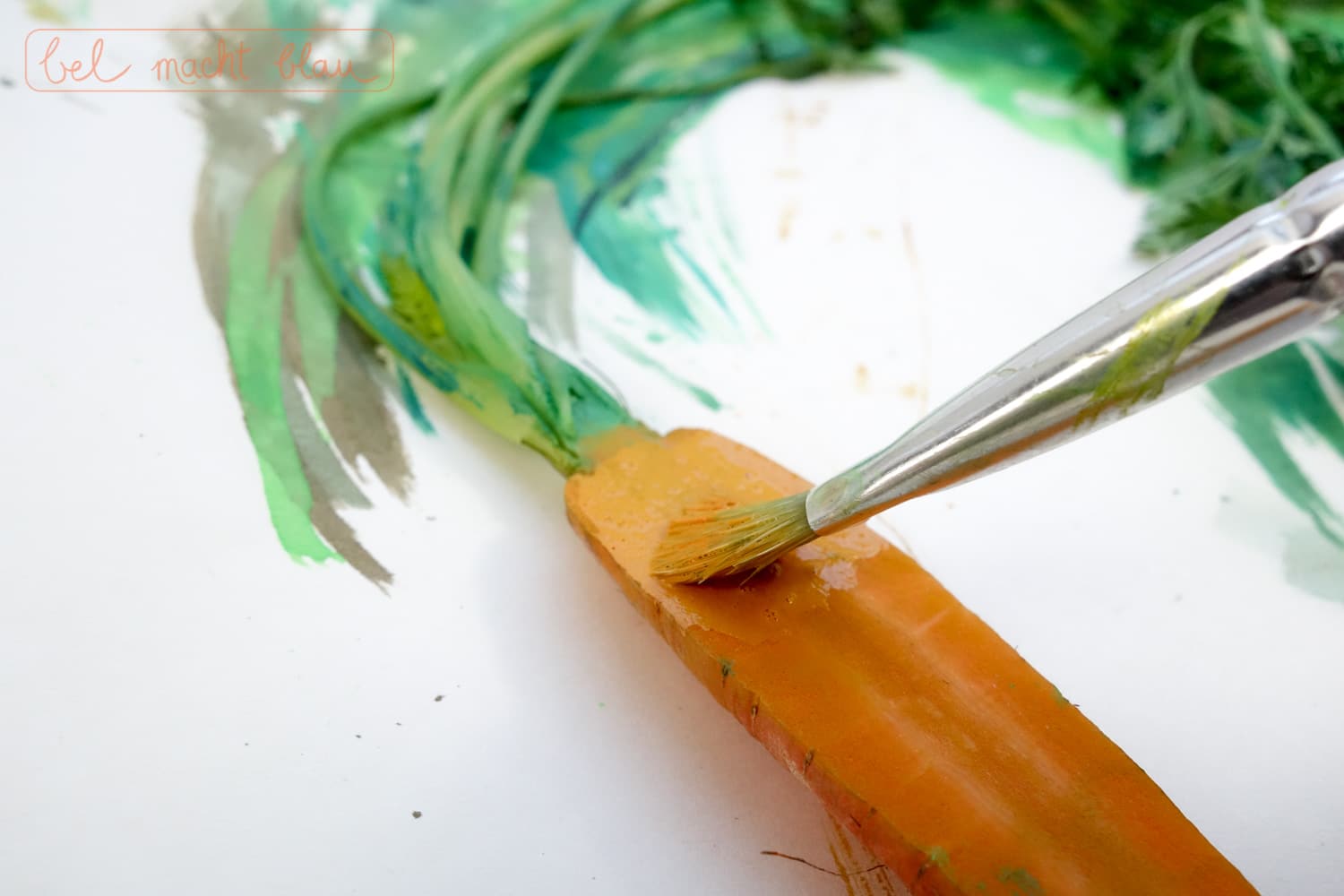 Karotten-Kunst im Vintagelook
