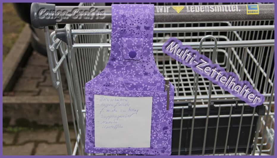 Multi-Zettelhalter für den Einkaufswagen
