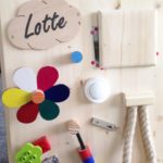 Beschäftigungsboard für Kleinkinder selberbauen