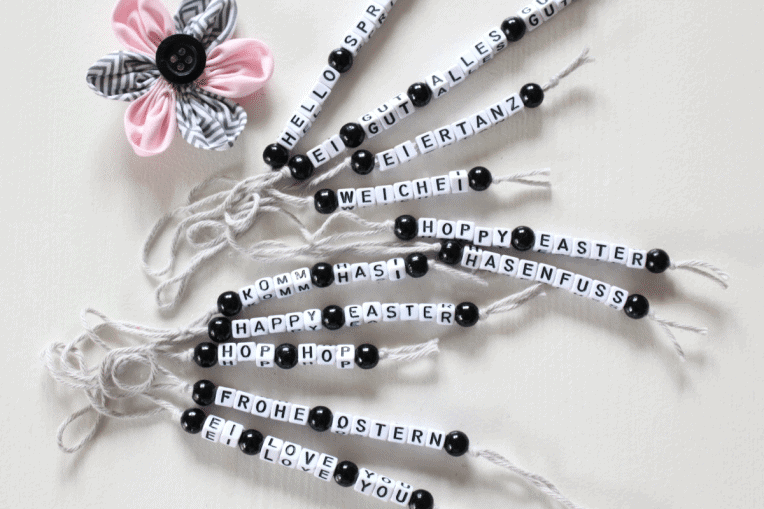 Buchstaben und Blüten – ein österliches DIY