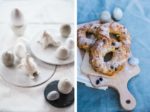 Für die Kaffeetafel zu Ostern: Hefekringel mit Trockenfrüchten, Nüssen, Mohn und Pistazien