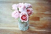 DIY Anleitung: Glitzervase selber machen