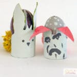 Emo-Bunnys aus recycelten Klopapierrollen