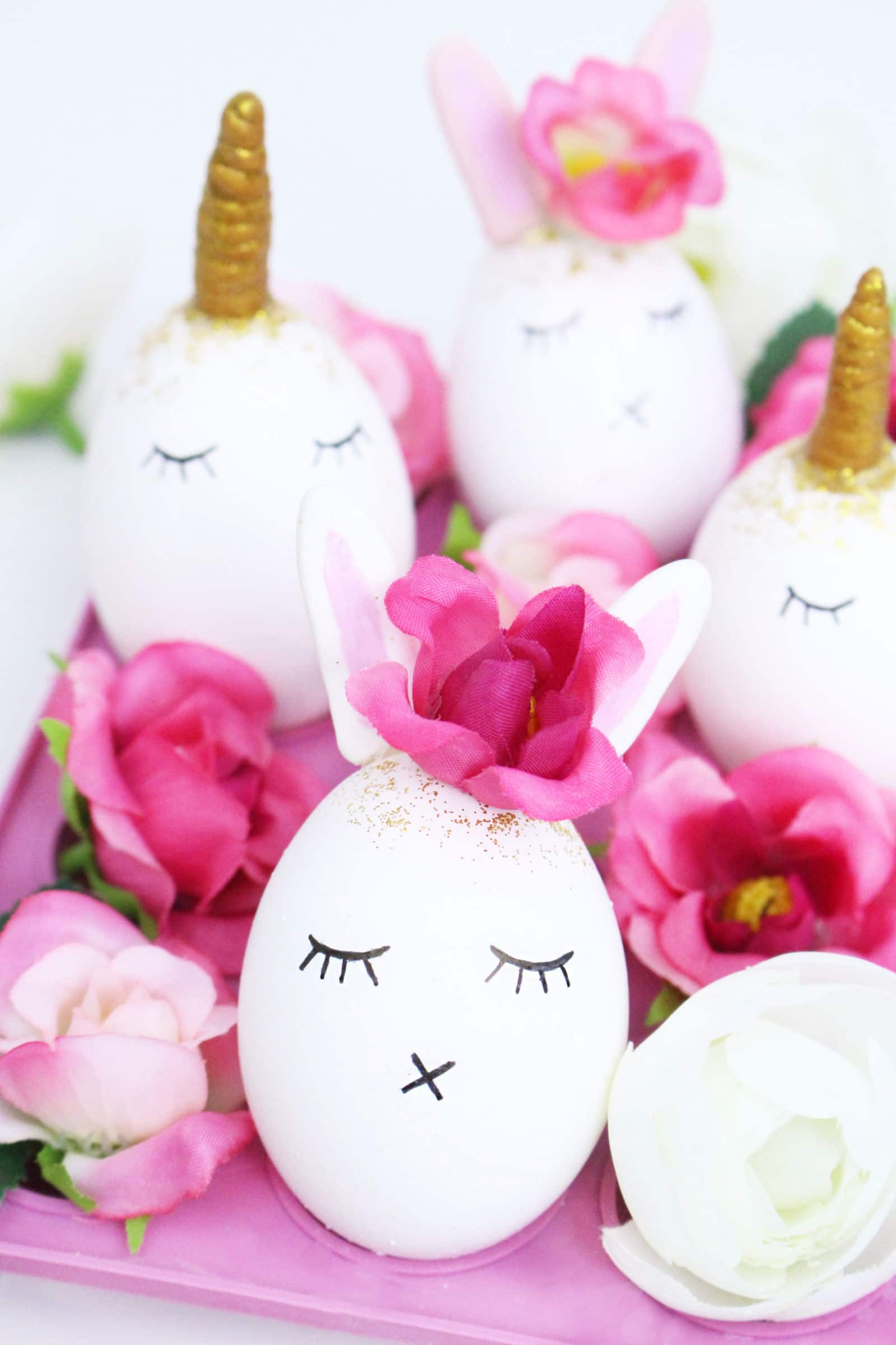 Süße DIY Hasen und Einhorn Ostereier mit FIMO selber machen