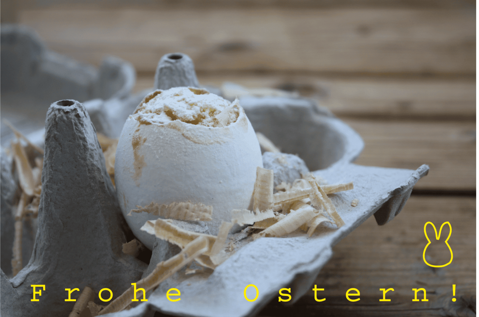 Zitronenmuffins in Eierschale