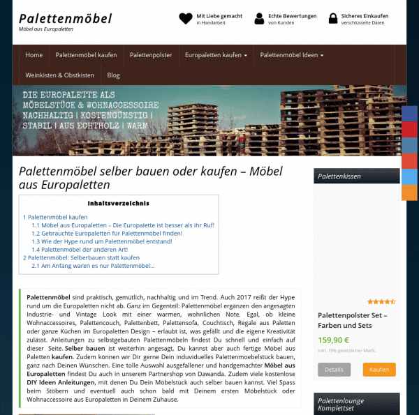 ᐅ Palettenmöbel selber bauen – Anleitungen & DIY Ideen – Shop
