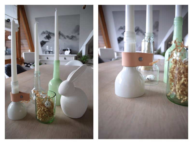 Glasflasche Upcycling