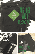 Aus Hose wird Rock – Jeans upcycling refashion recycling