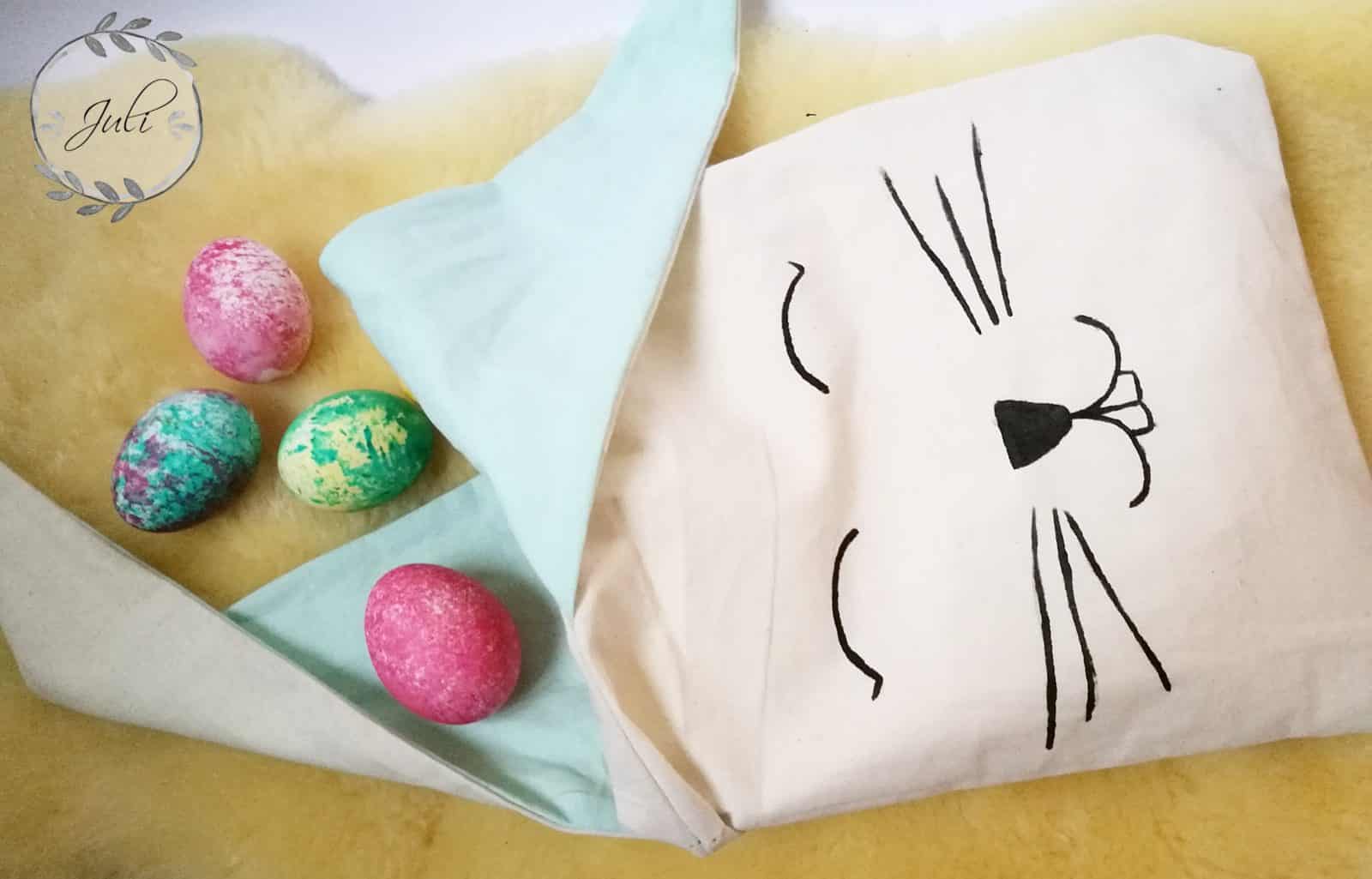 Hasen Beutel nähen – als Alternative zum Osternest