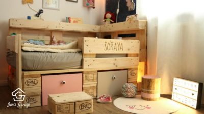 Kinderbett aus Europaletten selber bauen