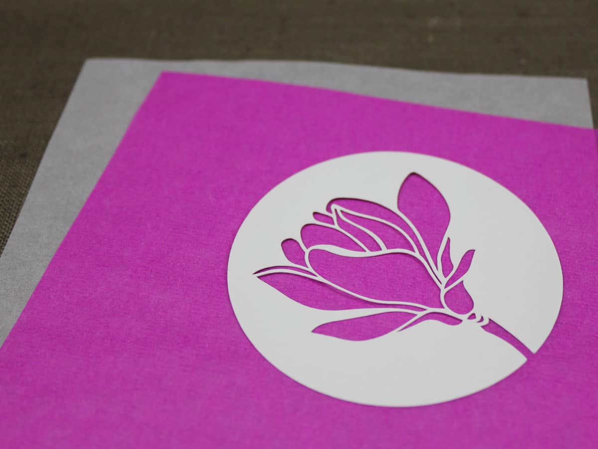 Magnolienblüten [Plotter-Freebie]
