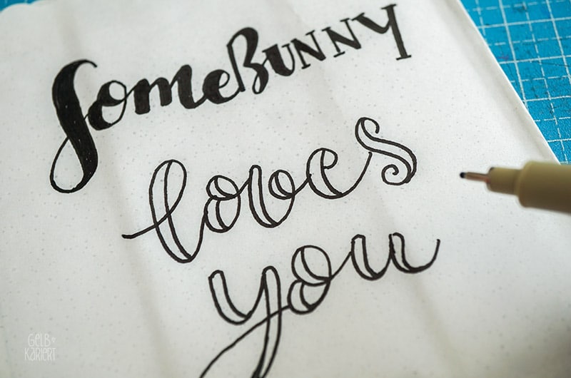 Oster-DIY: Lichttüte mit Lettering
