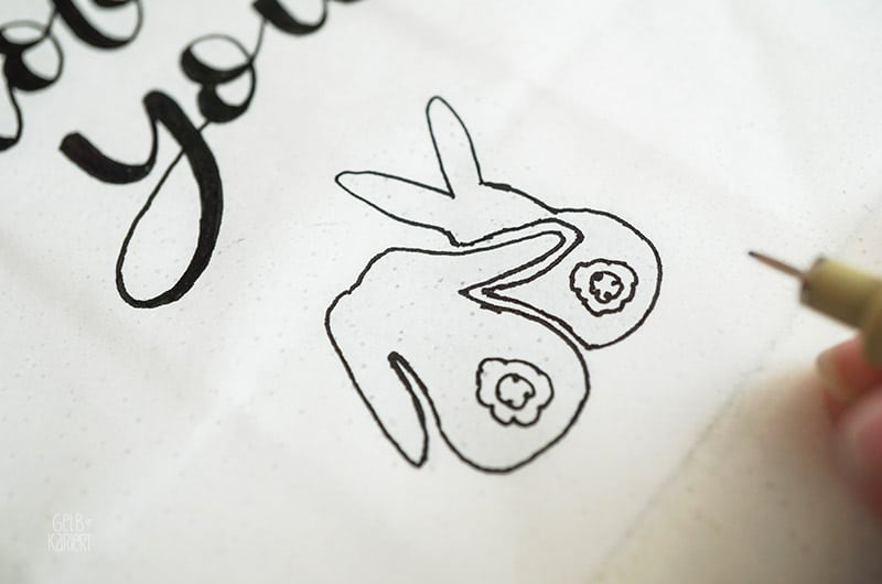 Oster-DIY: Lichttüte mit Lettering