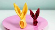 DIY Hasen Servietten falten