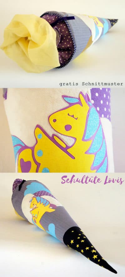 Schultüte "Lovis" gratis Schnittmuster